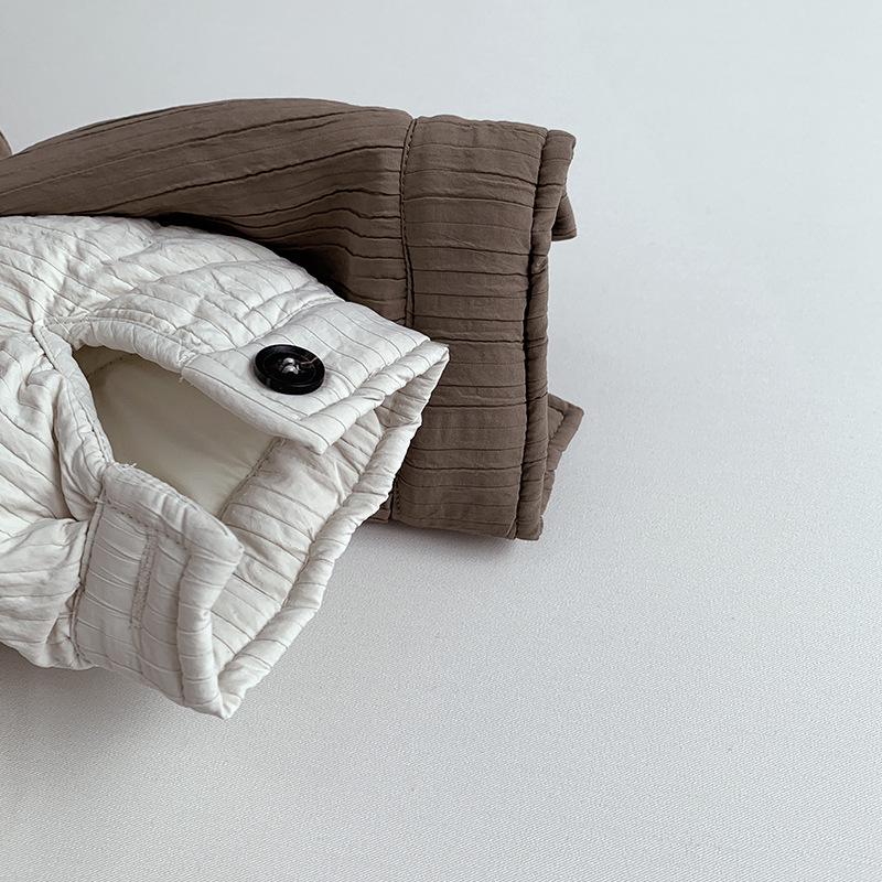 2025 Winter Stylish Quilted Cotton Shirt for Boys & Girls – Korean & Japanese Style