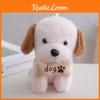 Cute Dog Plush Doll With Bone Decor And Letter Embroidery For Children And Fans