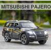 Simulation 1/32 Mitsubishi Pajero Automobile Model Alloy Die Cast Body Strong and Durable Children's Toy Car Model with Sound and Light