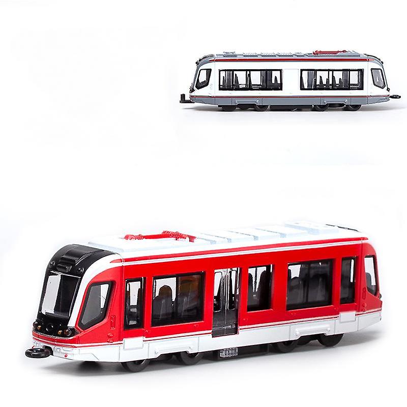 1/64 Alloy Rail Car Model Children's Toy Train Ornaments Pull Back Car Model Boy Toy