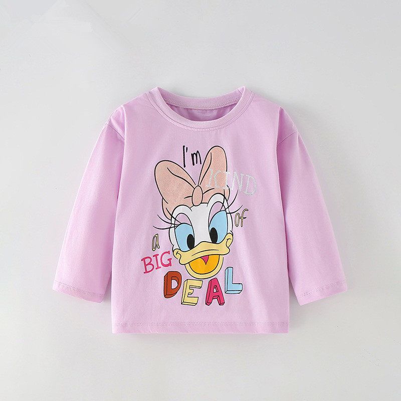 Cute Export Autumn Cartoon Casual Long Sleeve T-shirt
