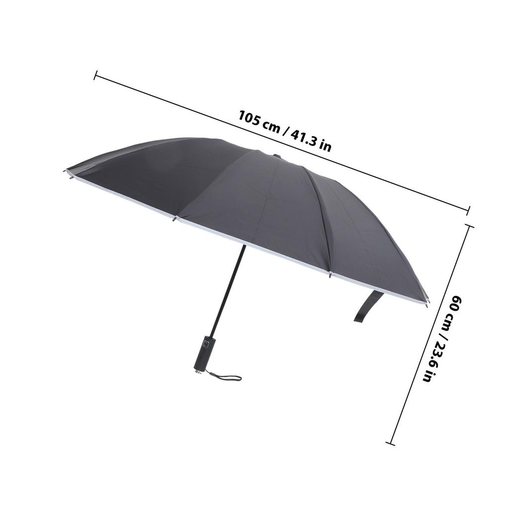 10-Rib Reverse Umbrella Protection Uv Blocking Portable Folding Travel Umbrella Lightweight Compact for Outdoor Use