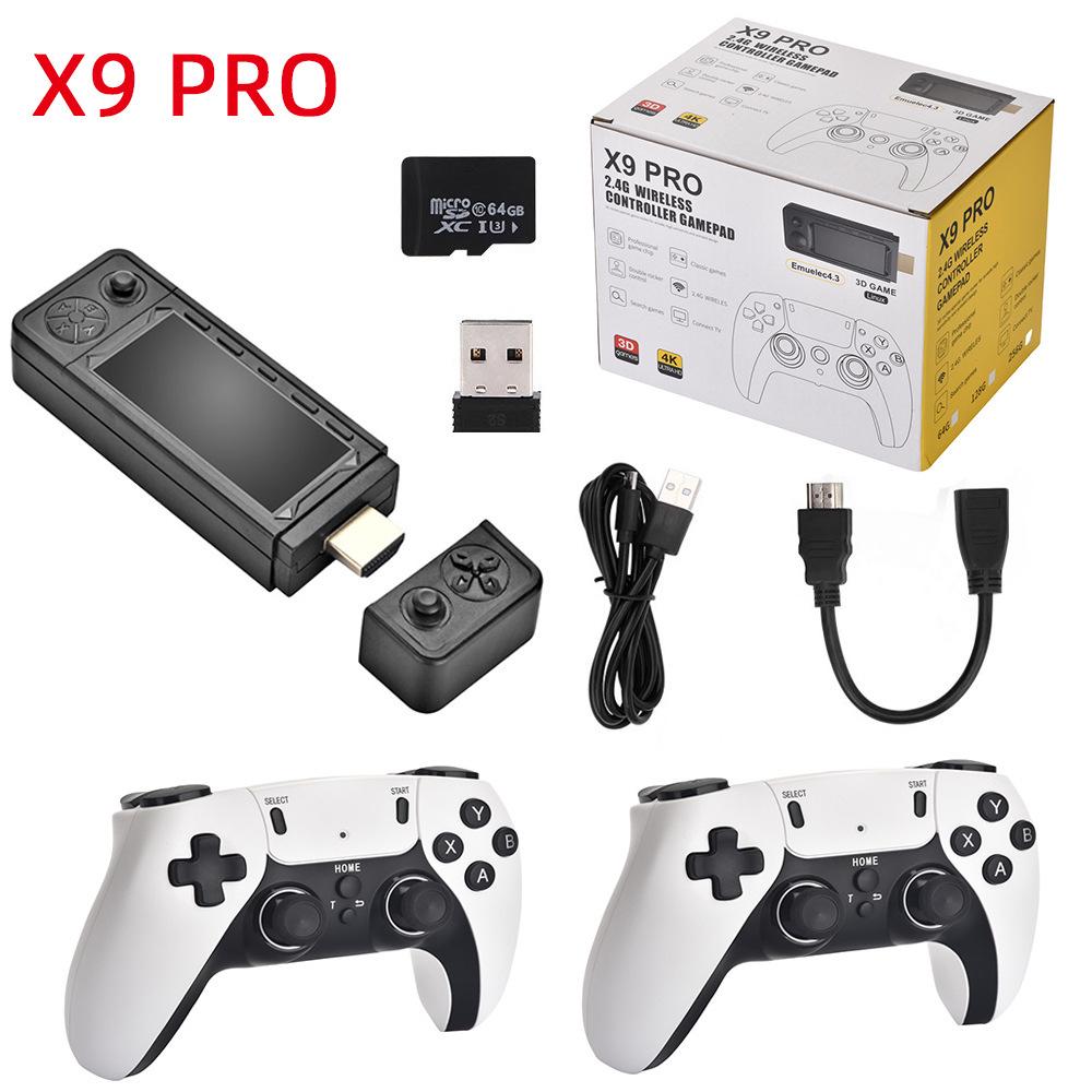 X9PRO Wireless Retro HD TV Game Console - 2.4G, HDMI, PSP, Arcade 3D Games