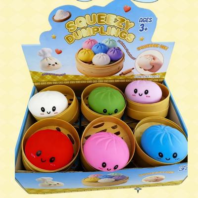 Simulatie Baozi Knijpspeeltje Gestoomd Gevuld Broodje Langzame Terugslag Zacht Knijpen Decompressie Squishy Speelgoed Stress Verlichtend Speelgoed
