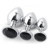 3 STK/sett Metal Anal Leker For Kvinner Voksen Sex Produkter Menn Butt Plug Rust Stål Anal Plug Sex-leke Anal Dildo Toys