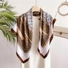 2025 90*90cm Printed Square Scarf Thin Breathable Sunscreen Shawl Casual Outdoor Windproof Head Wrap for Women Ribbon Headband