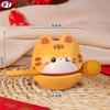 Cute Cartoon Wooden Fish Funny Decompression Toy Soundmaking Percussion Instrument Fortunate Wooden Fish Cat Figurines Gift