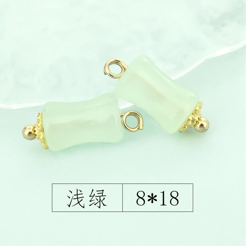 New Chinese Imitation Jade Glass Bracelet Pendant Jewelry Clothing Jewelry Hanfu Song Jin Diy Handmade Accessories Pendant