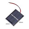 5-20Pcs 0.4W 1.5V Solar Panel Polysilicon Solar Epoxy Panel with Wire DIY Solar System Module for Battery Cell Charger Solar Toy