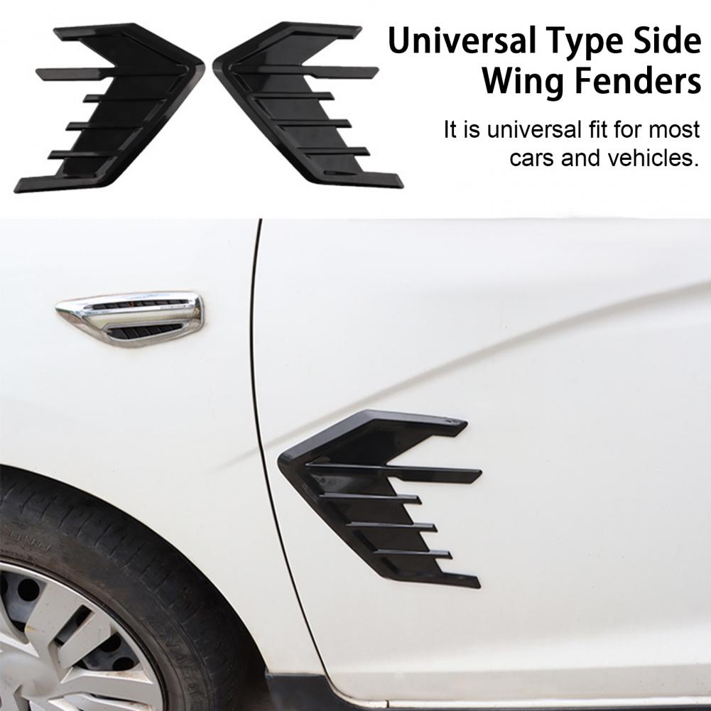 2Pcs Universal Automobile Leaf Plate Decoration Flank Fender Motors Modified Side Wing Fender For HONDA For VW For Tesla BEN