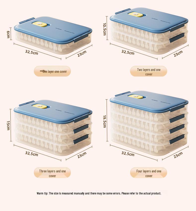 Scatola per Congelatore per Ravioli e Wonton - Organizzatore per Congelamento Rapido per Alimenti