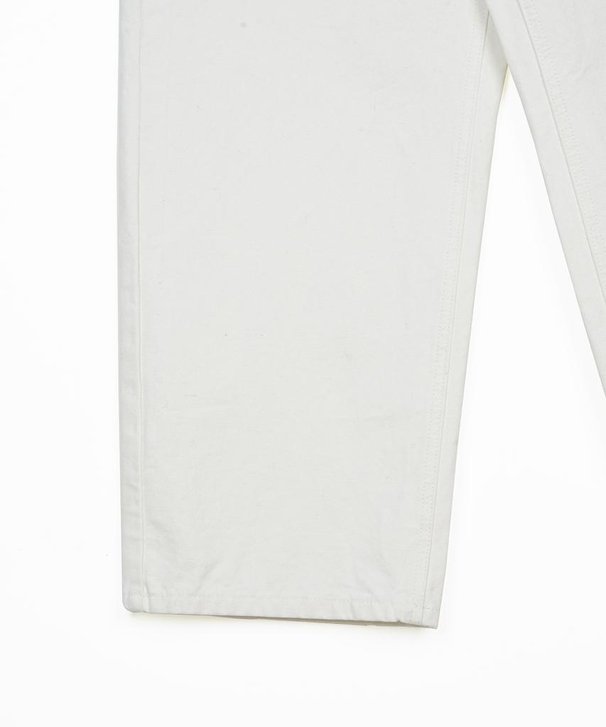 FDR Straight Fit Canvas Cotton Jeans Cream