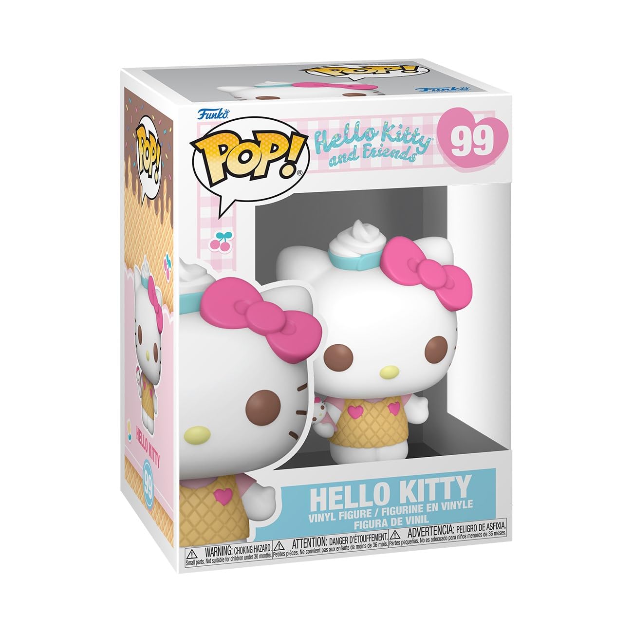 

Funko Pop! Привет Китти (мороженое) Виниловая фигурка – Коллекционный Чиби Sanrio для демонстрации и подарков