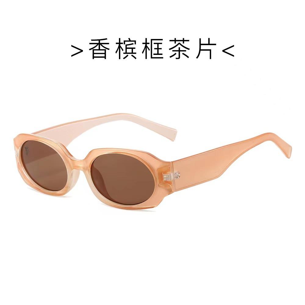 European American Style Oval Sun Glasses Anti Glare UV Protection for Women Men Hiking Travelling Fashion Sunglass