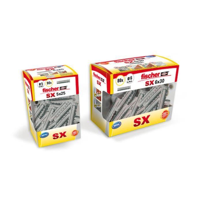 Bouchon Fischer Sx 5x25 Diy 90udsi 553433. Au Format Coffret Diy.