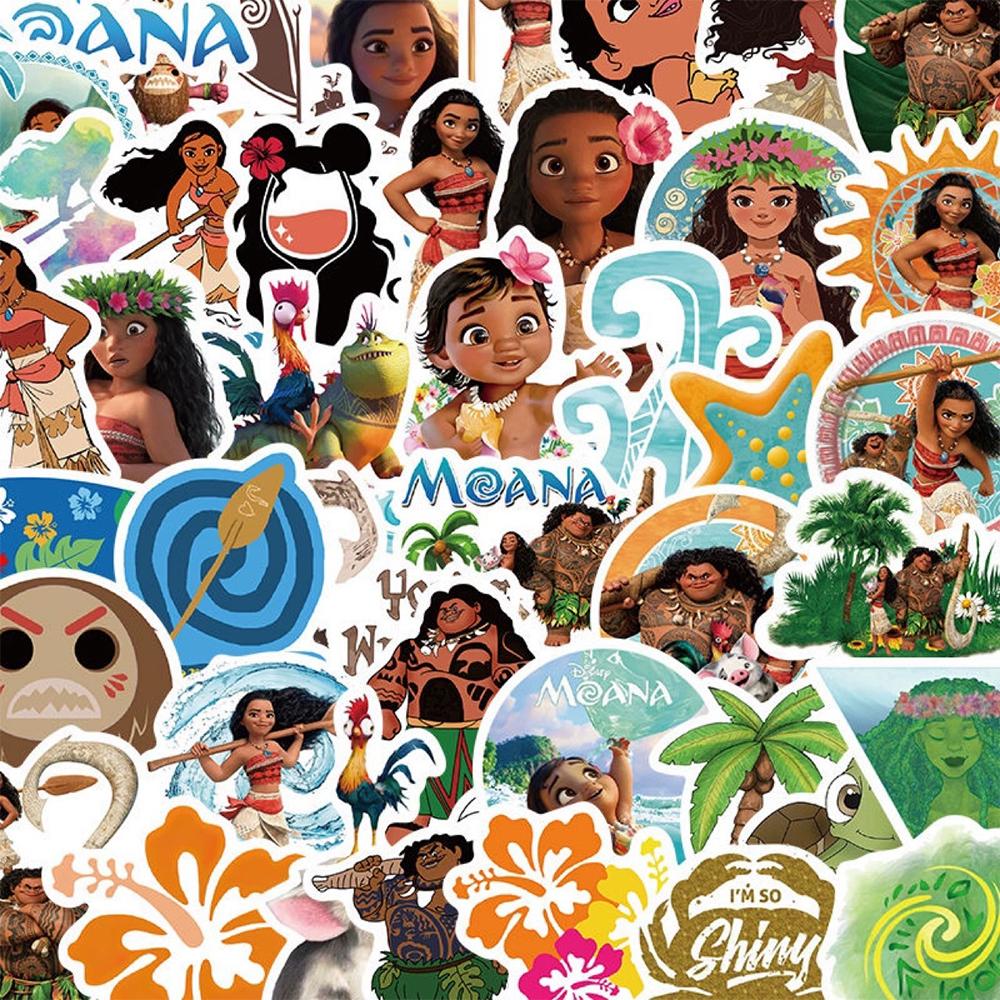 50 100Pcs Kawaii Mixed Disney Anime Princess Stickers Cute Ariel Belle Snow White Cartoon Decal Laptop Phone Luggage Sticker Toy