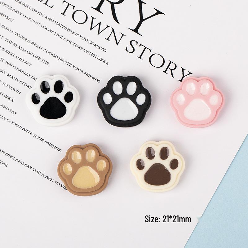 DIY Cartoon Cat Paw Resin Accessories: Phone Case, Stickers, Hair Supplies, Storage Box