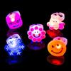 5 PCS Cartoon Finger Ring Toy, LED Flashing Light Toy for Kids Birthday Party Favors,animal and Frui