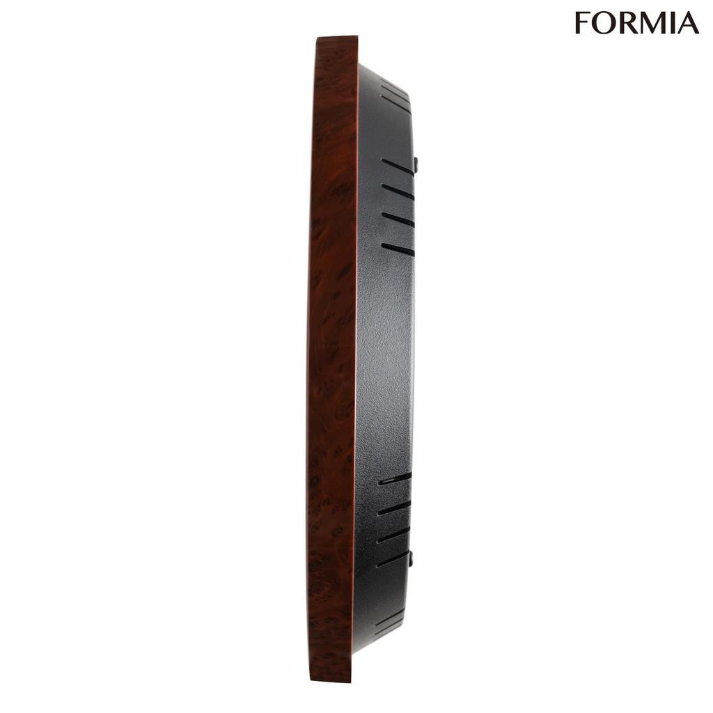 Formia Radio Wall Temperature and Day of the Second Hand Stops At Automatically Turns On At Japanese Hodogaya Electronic Brown Clock, Wooden,