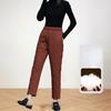 Warm Cotton Pants Female Winter Outer Wear Harun High-waisted Padded Large Yards Thickened Elastic Thin Windproof Can Be Worn Outside