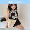 Adorable Korean Style Children's Bear Crossbody Bag Cute Canvas Purse For Girls