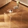 Acrylic Console Table, Clear Acrylic End Table, Transparent Acrylic Side Table 37.95x15x29.13 Inch, for Foyer, Living Room, Dining Room