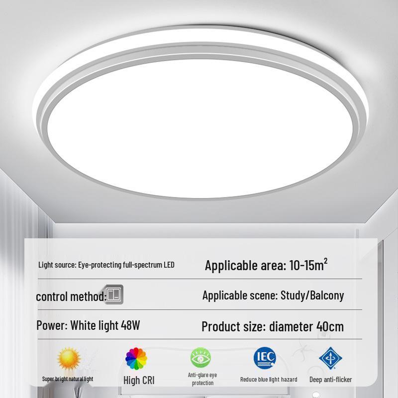 

2025 Ultra-thin LED Chandelier: Round Ceiling Light for Living Room & Dining Room