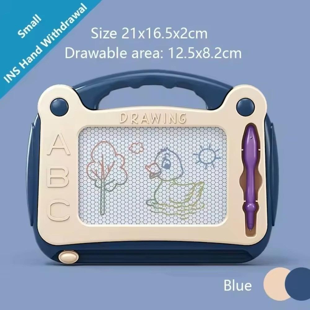 Educational Magnetic Drawing Board Portable Magic Eraser Drawing Board Graffiti Board Children Blue S