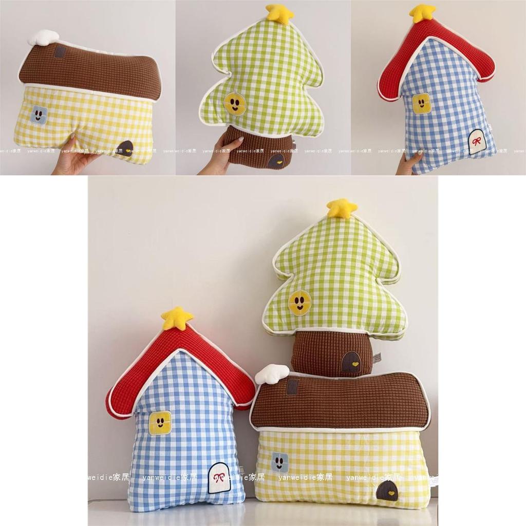 Cartoon Dopamine House Pillows With Embroidered Fabric For Kids Room Decor
