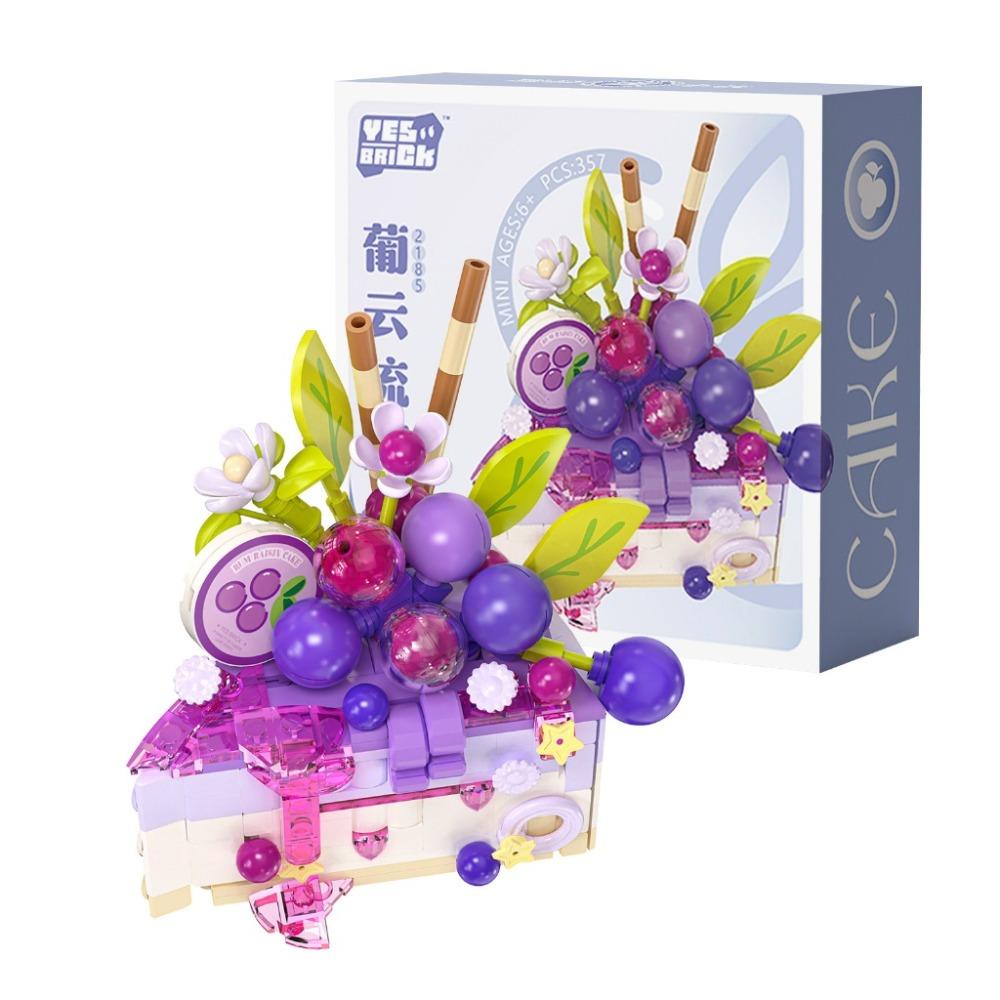 Handmade Dessert Building Blocks Birthday Cake Assembly Model Funny Block Toys