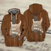 Men Hoodie Guitar Instrument 3D Printed Graphic Pullover Spring Autumn Fashion Harajuku Long Sleeve Streetwear Men Tops