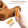 Suede and Raw Rubber Shoe Cleaning Brush for Yellow Boots