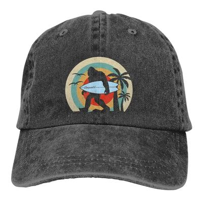 Summer Cap Sun Visor Surfing Funny Surf Classic Hip Hop Caps Bigfoot Sasquatch Cowboy Hat Peaked Trucker Dad Hats