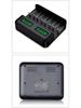 Eight-Slot USB LCD Universal Charger for AA/AAA/C/D Ni-MH Batteries with Type-C Charging