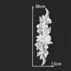 Petală Floră cu Strasuri și Dantelă Patch Broderie Floră cu Strassuri de Sticlă Applique DIY Accesorii Rochie de Seară Rochie de Mireasă