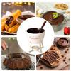 Chocolate Fondue Cup With Fork Ceramic Kitchen Gadgets Chocolate Melting Cup Mini Fondue Set For Christmas Birthday Party