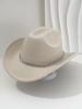 New cowboy hat top hat light luxury European gentleman's hat rhinestone accessories hat music festival party wear