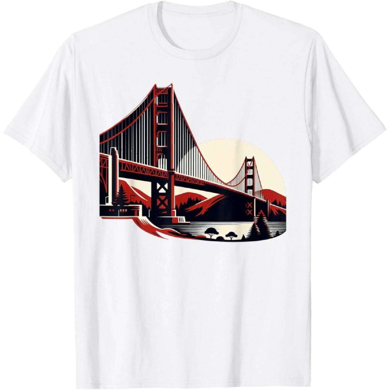 Golden Gate Bridge San Francisco California USA Golden Gate T-Shirt(7) S