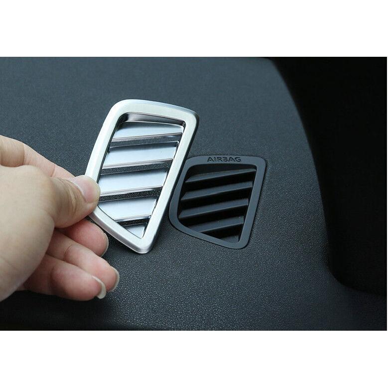 For Range Rover Evoque - Matte Silver Console L&R Air Outlet Vent Trim