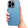 CASE for IPHONE 13 PRO GLAMOUR CASE BLUE COVER GOLD FRAME + 9H GLASS