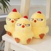 1 pièce Pendentif Petit Poulet Jaune Hurlant Mignon Drôle Jouet en Peluche Poupée Poulet Rouge Net Mini Sac Pendentif Porte-clés Poupée