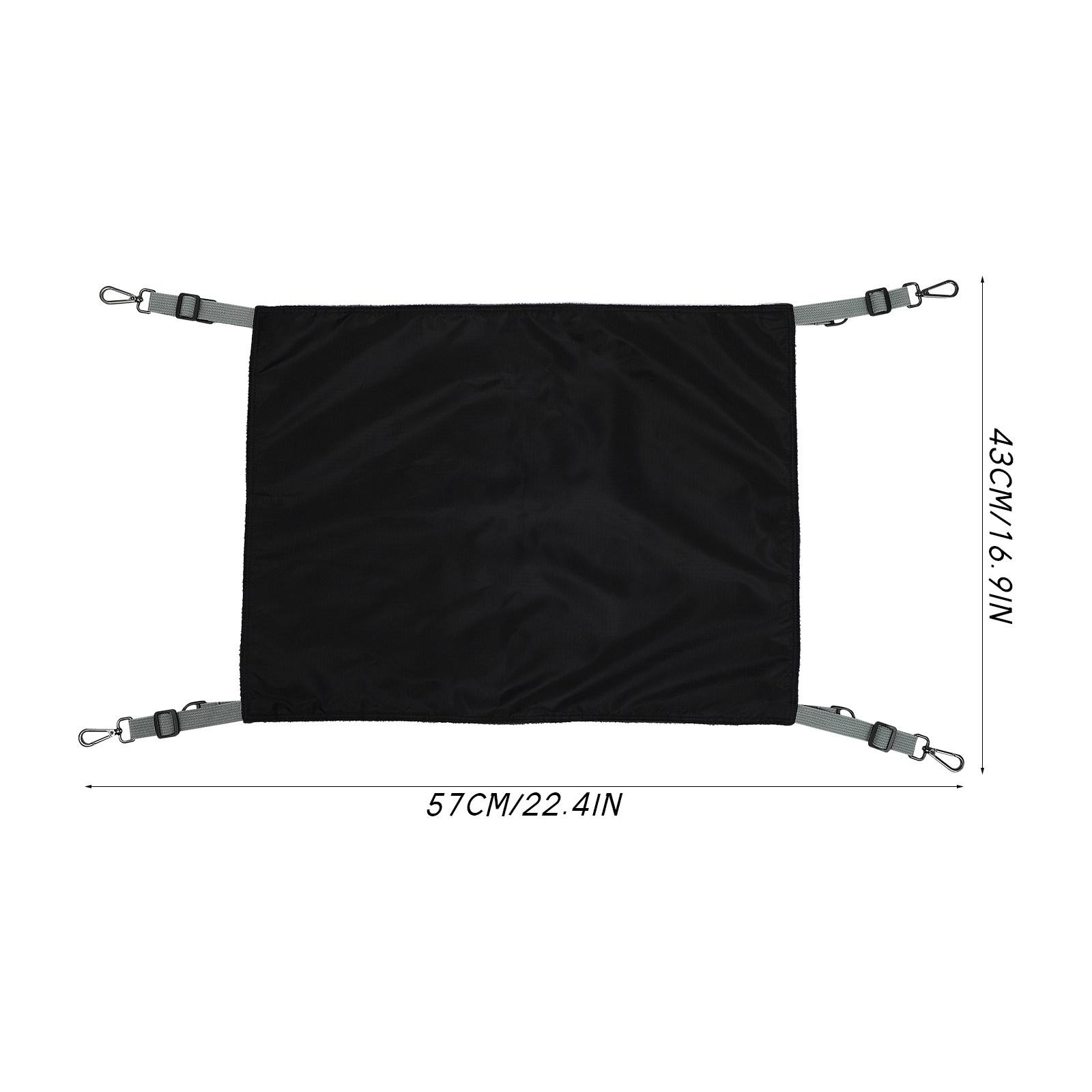 

1Pcs Waterproof Nylon Cat Hammock Comfortable Breathable Hanging Bed Small Pet Resting Nest Warm Cage Hanging Bed Pet Supplies чёрный
