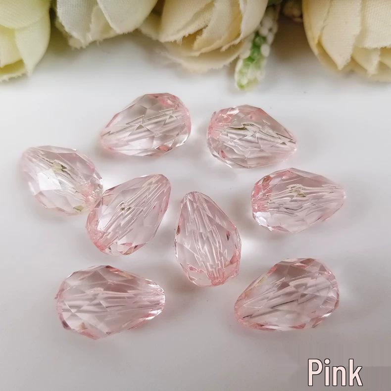 DIY Acrylic Transparent Glossy Rice Beads for Jewelry & Curtain Making