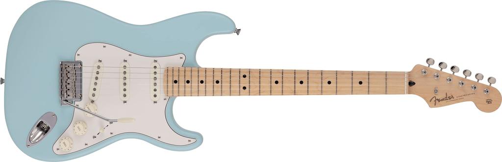 Fender short scale guitar Made in Japan Junior Collection Maple Satin Daphne Blue with soft case Stratocaster®, Fingerboard,
