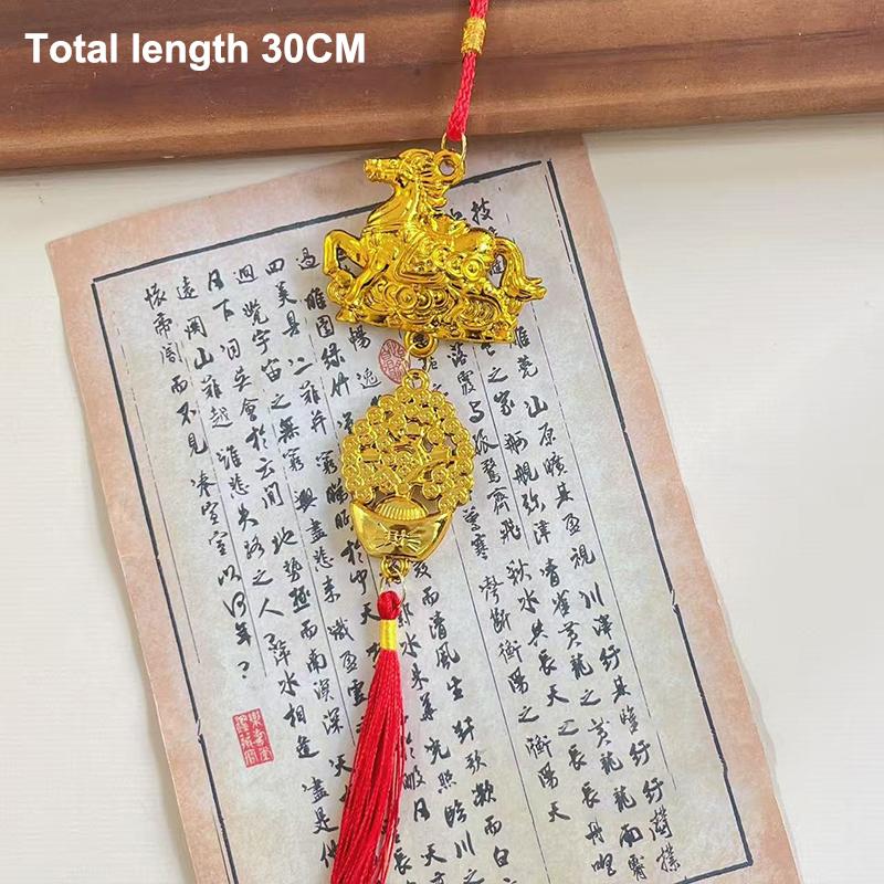 1/8 Pcs 2026 Year Of The Horse Wall Hanging Ornament Chinese New Year Lucky Decor Accessories Housewarming Small Pendant Gifts