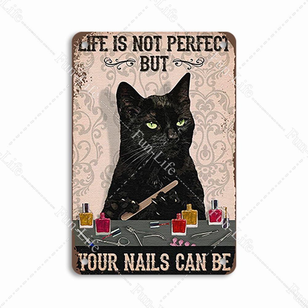 Vintage Cat Metal Sign Poster, Home Decor, Retro Animals Tin Sign, Living Room, Pet Shop, Bar, Hotel, 20x30cm