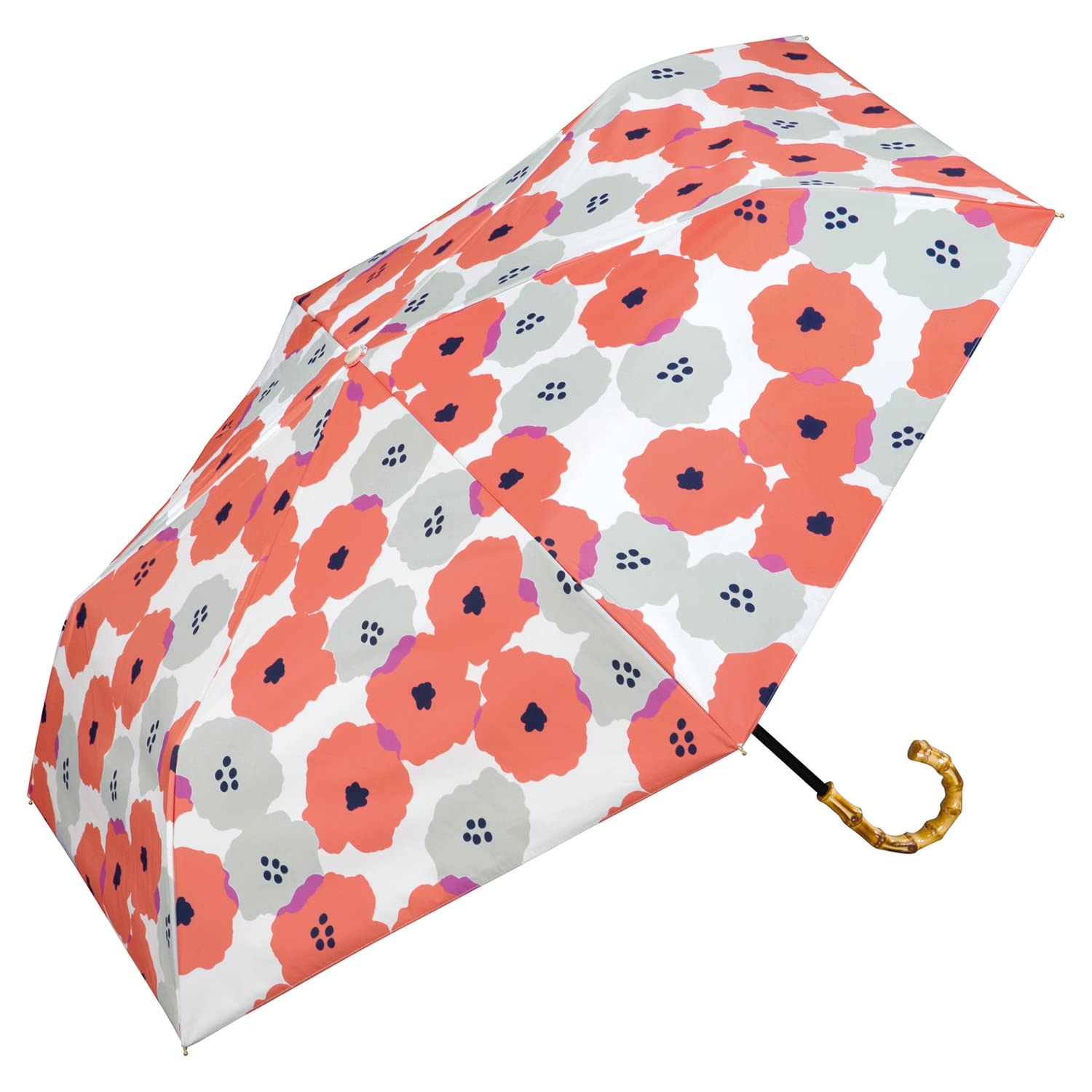 

Folding Mini Peony Pattern Red Light UV UPF Suitable for Sun and Bamboo Perfect for and Stylish and Product Wpc. Parasol, Print, (100% Blocking, 100%