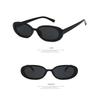 Retro Small Oval Frame Sunglasses Women Fashion Black Sun Glasses Fashion Shades Women Eyewear Uv400