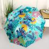 Stitch,Tropical,Floral Fashion Umbrella, Automatic Opening and Closing Cartoon Design, Iron Ribs and Handle, 8 Ribs, Suitable for All Occasi