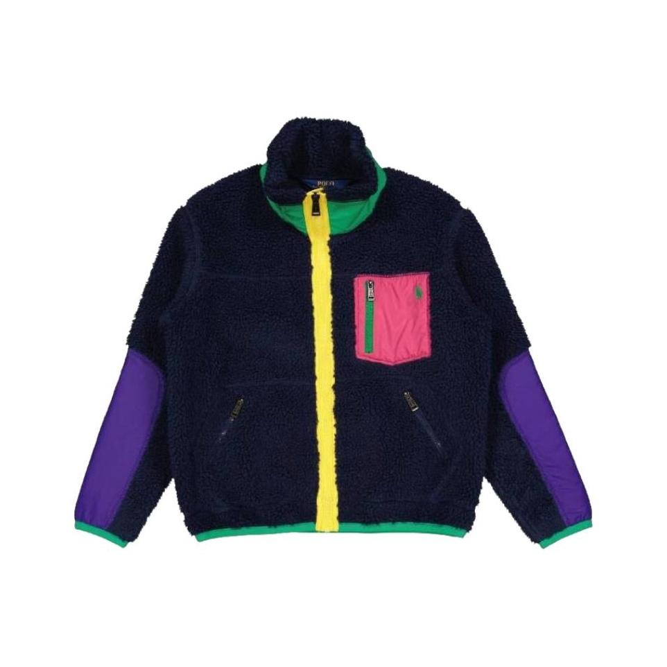 

Куртка Polo Ralph Lauren со стойкой, цветной блок, флис, длинный рукав, детская детская куртка 313950959-001 M